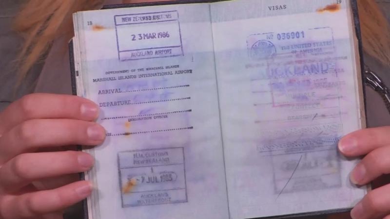 David Robie’s bombed passport