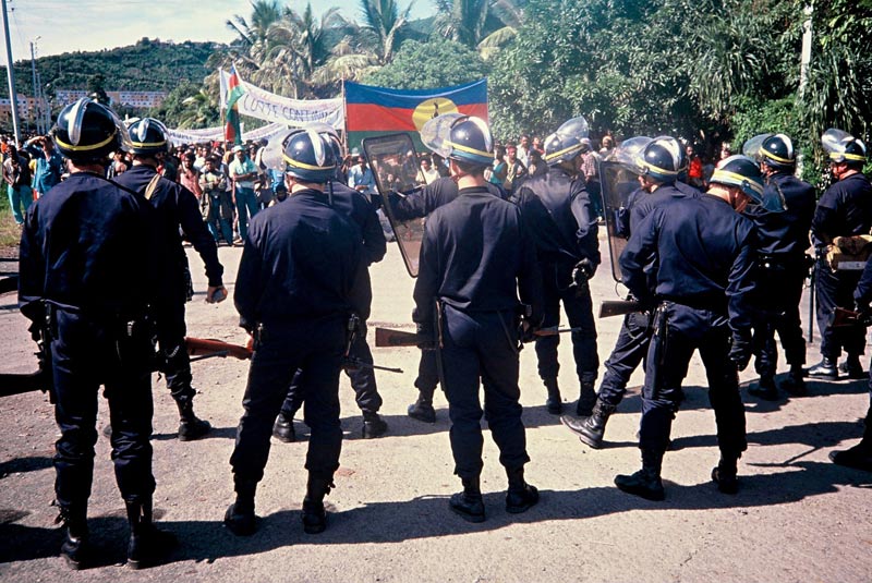 French CRS special police